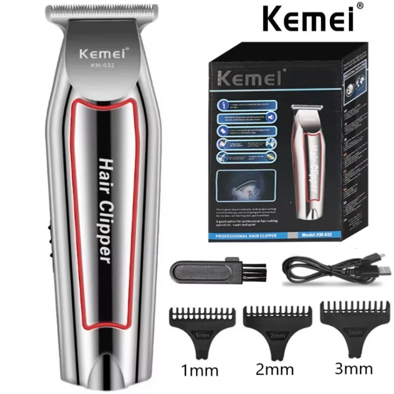 Mens Grooming Box - Trymer do włosów Kemei KM-032, elektryczny
