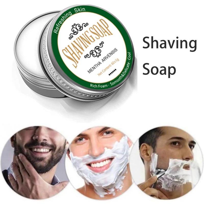 Men'S Beard Grooming - Mydło do golenia dla mężczyzn Delikatne,