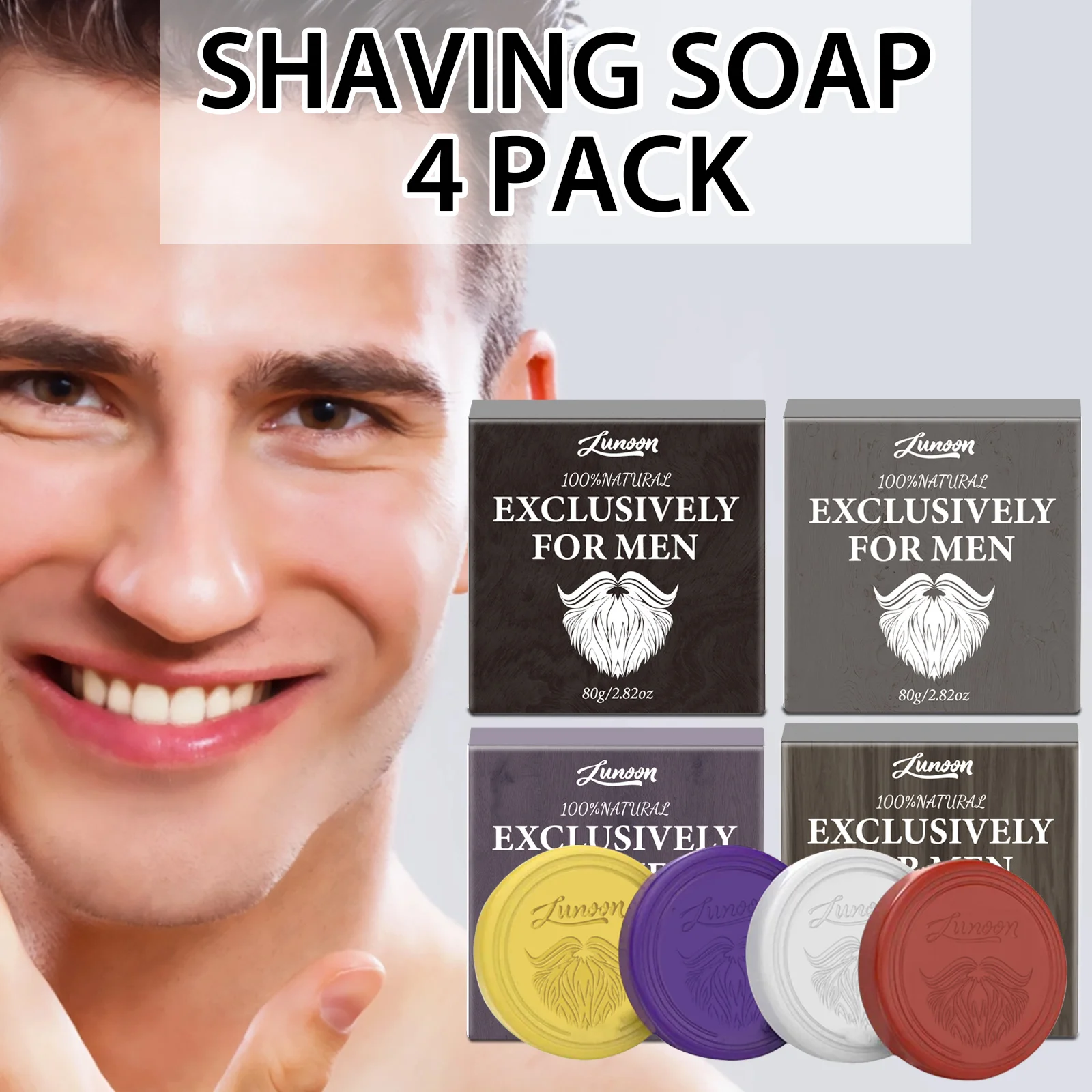 Men'S Beard Grooming - 4/1 szt. Męski mydło do golenia
