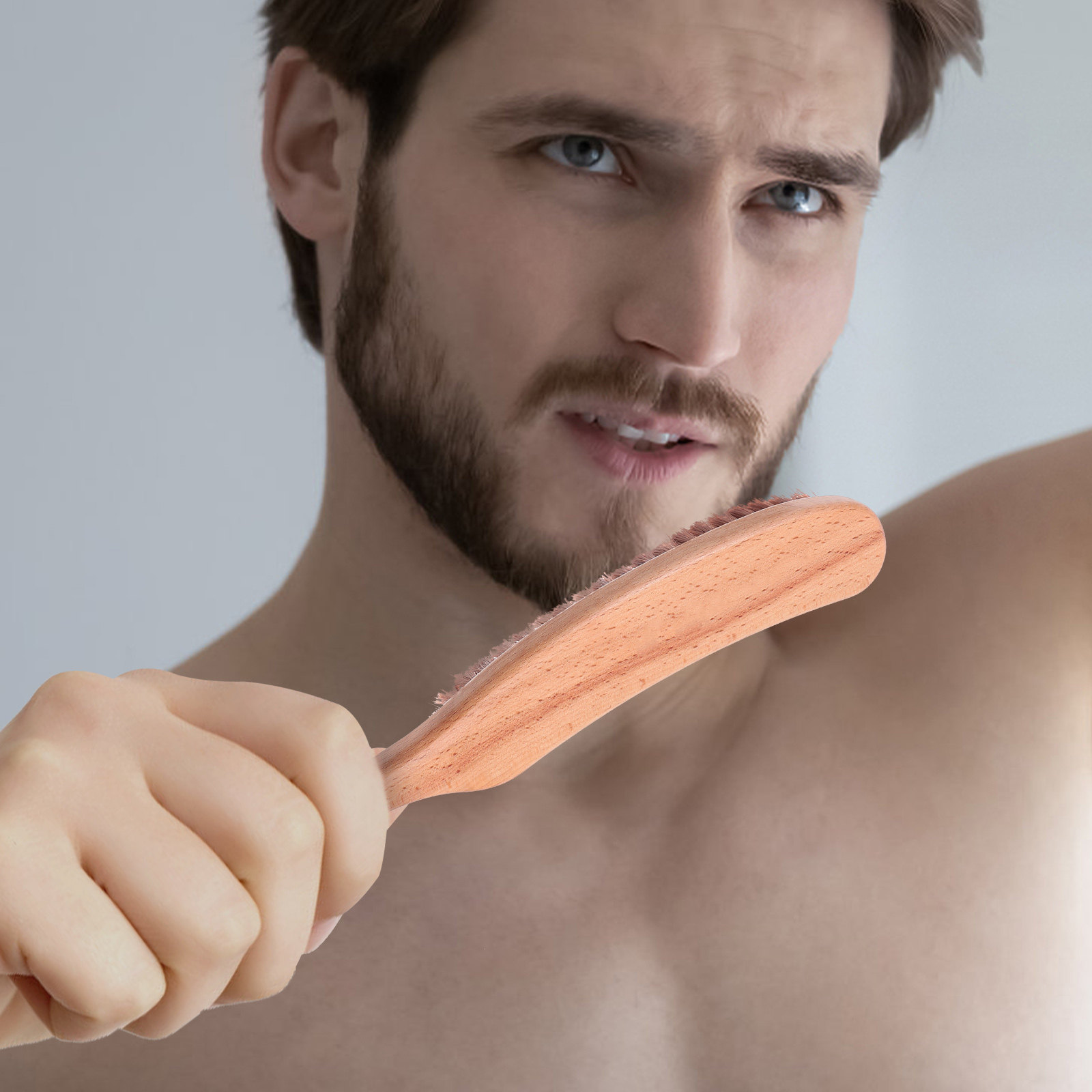 Men'S Beard Grooming - 1 szt. wysokiej jakości szczotka do