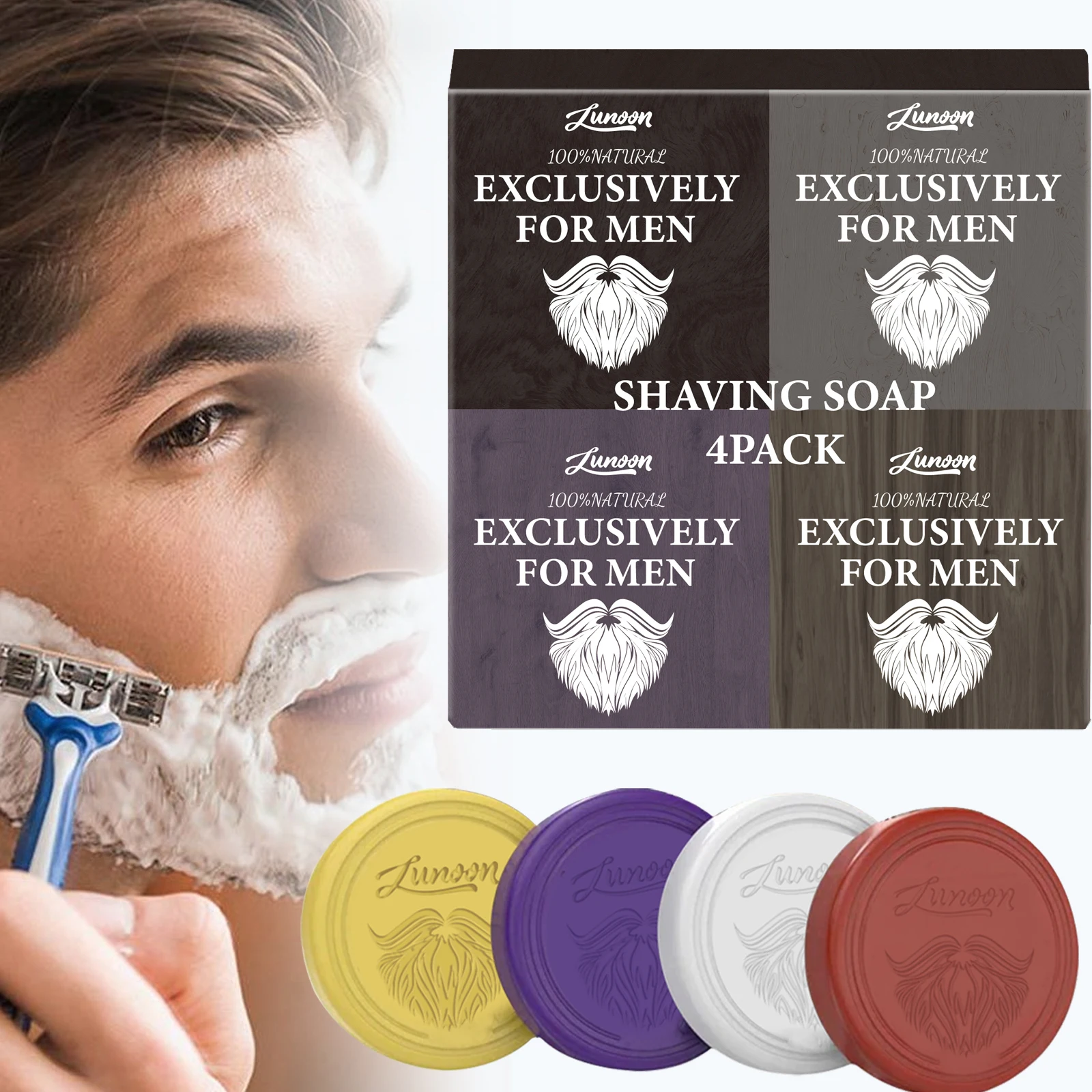 4/1 szt. Męski mydło do goleni – Men'S Beard Grooming recenzja i cena