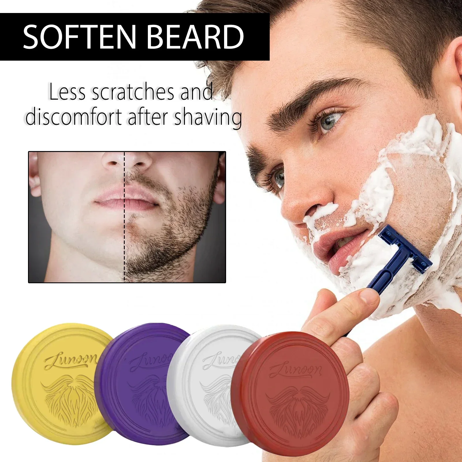 4/1 szt. Męski mydło do goleni – Men'S Beard Grooming recenzja i cena